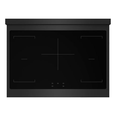 ZLINE Autograph Edition 36 in. 5.2 cu. ft. Paramount Induction Range with 5 Element Cooktop and Electric Convection Oven in Black Stainless Steel with Polished Gold Accents (SINRBZ-36-G)