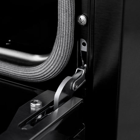 ZLINE Autograph Edition 36 in. 5.2 cu. ft. Paramount Induction Range with 5 Element Cooktop and Electric Convection Oven in Black Stainless Steel with Champagne Bronze Helix Handle and Knob Accents (SINRBZ-36-KCB)